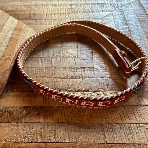 Vintage Beaded Canada Belt - Picture 1 of 5